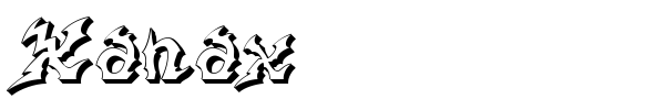 Xanax font