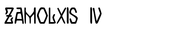 Zamolxis IV font