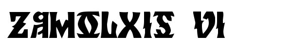 Zamolxis VI font