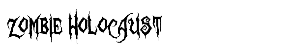 Zombie Holocaust font