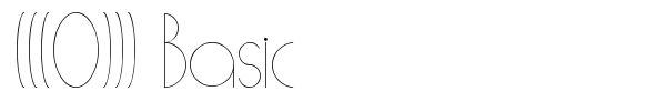 (((O))) Basic font preview