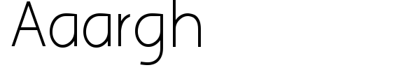 Aaargh font