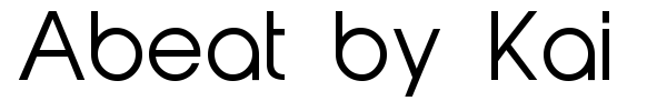 Abeat by Kai font