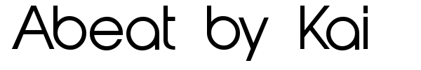 Abeat by Kai font preview