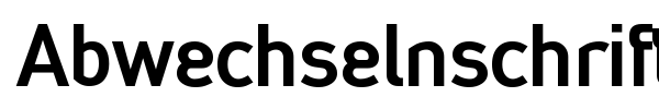 Abwechselnschrift font