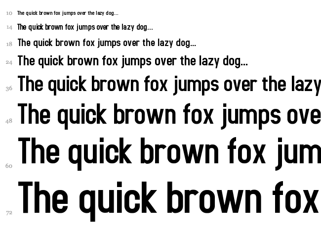 Accidental Presidency font waterfall