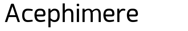 Acephimere font