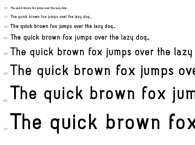 Acid font waterfall