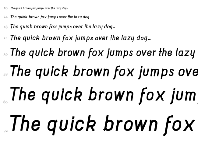 Acid font waterfall