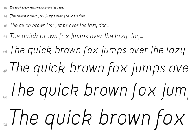 Acid font waterfall