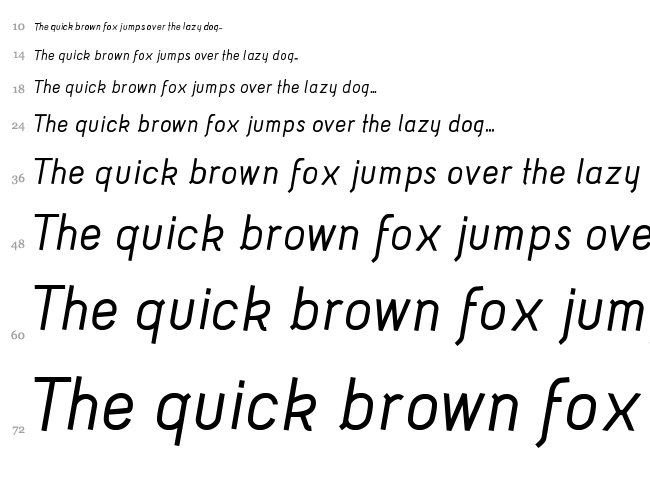 Acid font waterfall