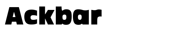Ackbar font