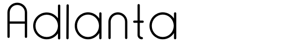 Adlanta font