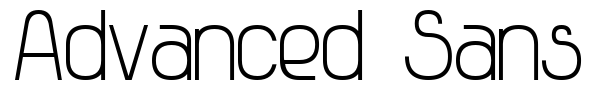 Advanced Sans Serif 7 font preview