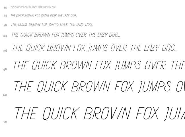 Aerioz font waterfall