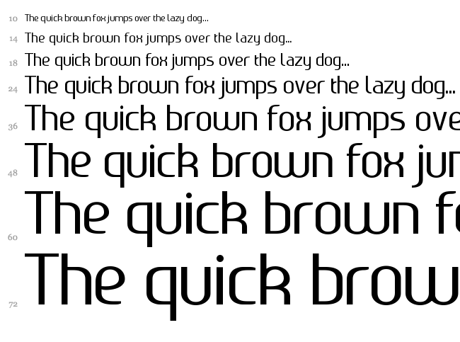 Ageone font waterfall