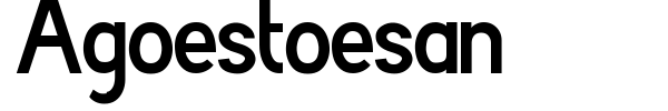 Agoestoesan font