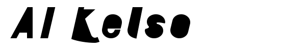 AI Kelso font preview