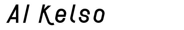 AI Kelso font preview