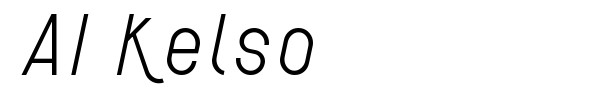 AI Kelso font preview