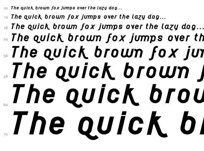 AI Kelso font waterfall