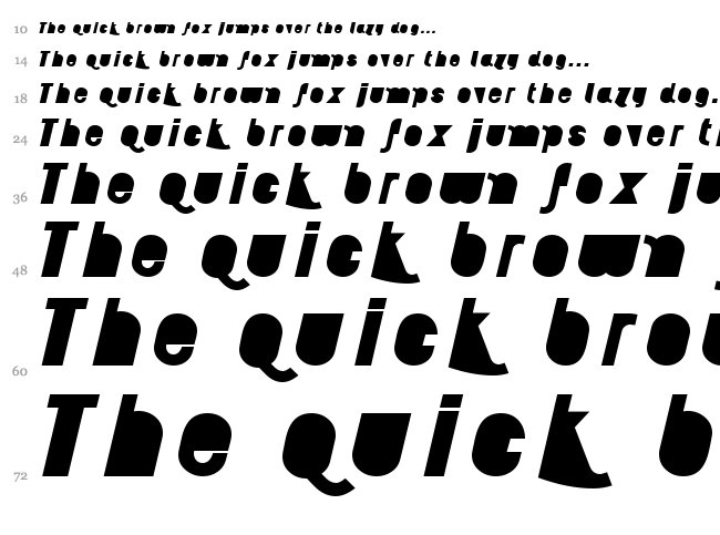 AI Kelso font waterfall