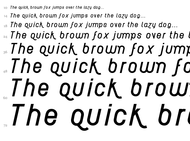 AI Kelso font waterfall