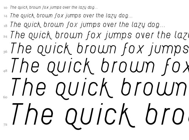 AI Kelso font waterfall