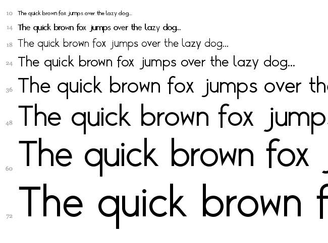 Alcefun font waterfall