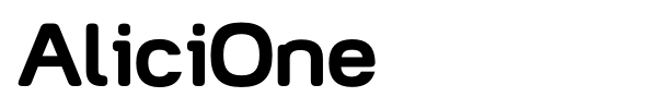 AliciOne font