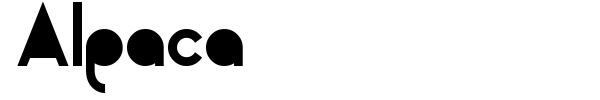 Alpaca font