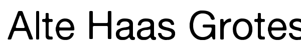 Alte Haas Grotesk font
