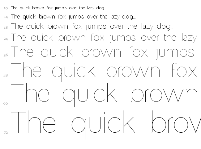 Altera font waterfall