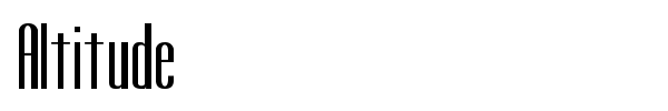 Altitude font