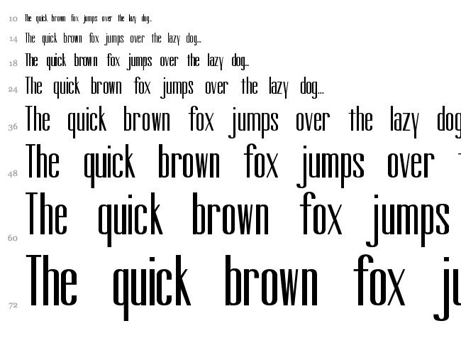 Altitude font waterfall