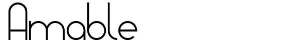 Amable font