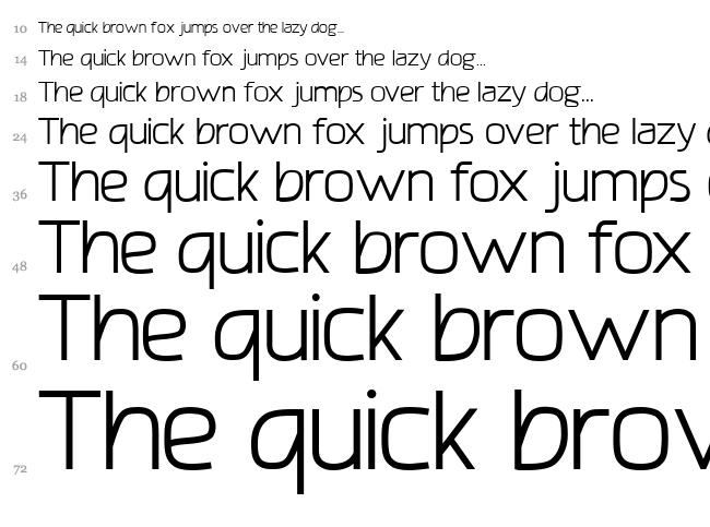 Amatraca Grotesque font waterfall