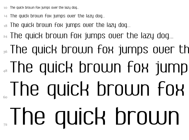 Ambrosia font waterfall