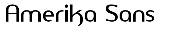 Amerika Sans font preview