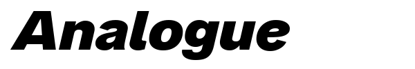 Analogue font