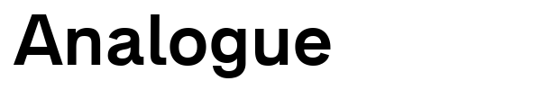Analogue font preview