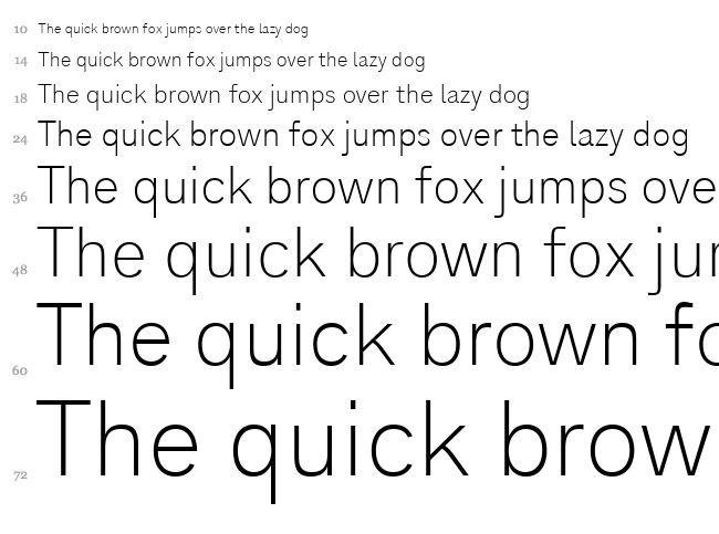 Analogue font waterfall