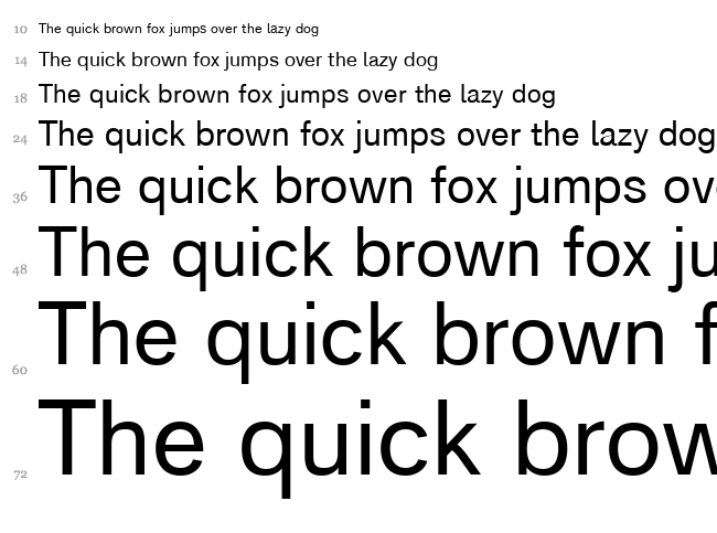 Analogue font waterfall
