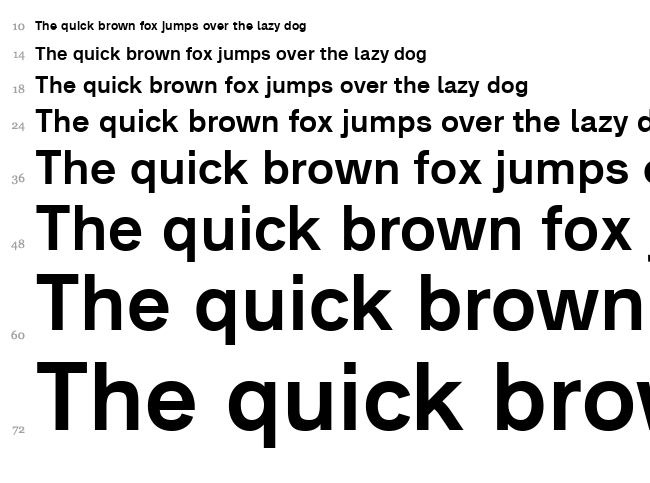 Analogue font waterfall