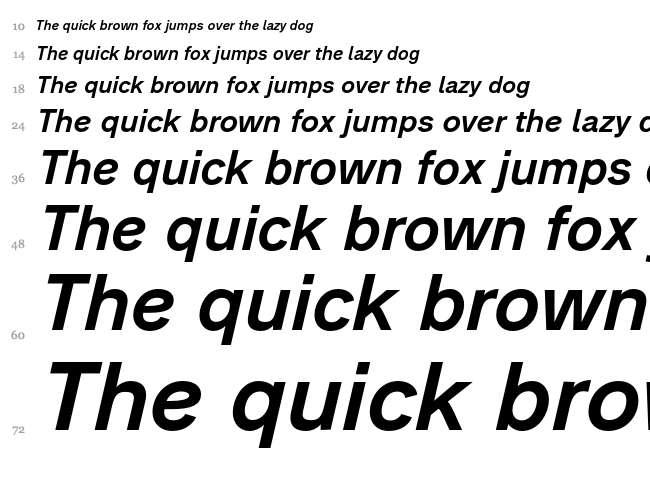 Analogue font waterfall