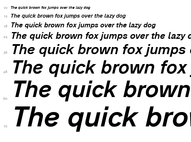 Analogue font waterfall