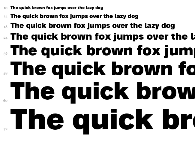 Analogue font waterfall