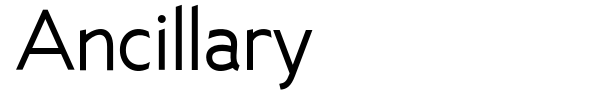 Ancillary font