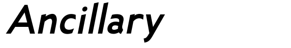 Ancillary font preview