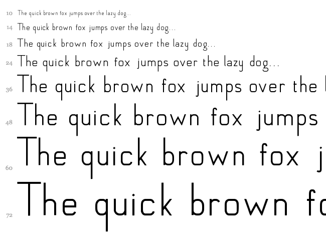 Anglean font waterfall